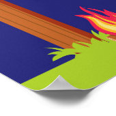 Camping Pink & Paars Poster op zaterdag (Hoek)