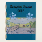 Camping plaatsen 2025 planner (Voorkant)