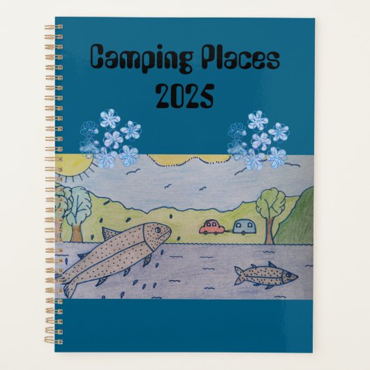 Camping plaatsen 2025 planner (Voorkant)