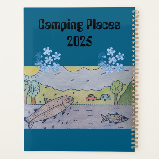 Camping plaatsen 2025 planner (Achterkant)