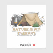 Camping Platypus Sticker (Vel)