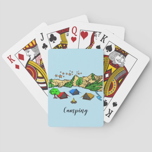 Camping Playing Cards Pokerkaarten (Achterkant)