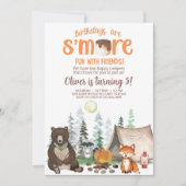 Camping plus amusant garçon invitation d'anniversa (Devant)