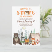 Camping plus amusant garçon invitation d'anniversa (Debout devant)