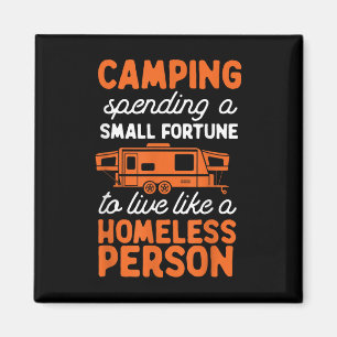 Camping Pop Up Camper RV Trailer Kleine Fortuin Magneet