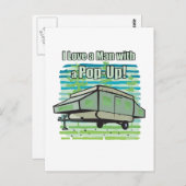 Camping PopUp Briefkaart (Voorkant / Achterkant)