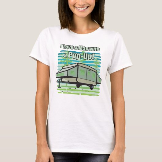 Camping PopUp Camping Puns T-shirt (Voorkant)