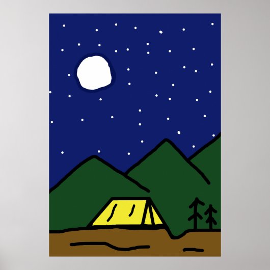 Camping Poster (Voorkant)
