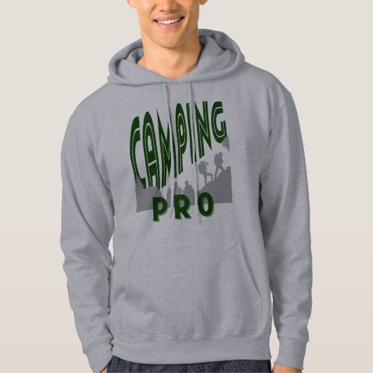 Camping pro - professionnel sweat - shirt à capuch (Devant)