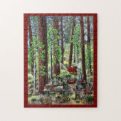 Camping Puzzle Rouge (Vertical)