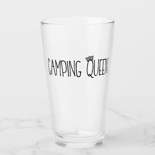 "Camping Queen" Glas (Voorkant)