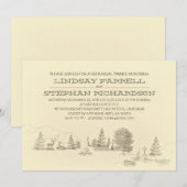 Camping repetitie dineruitnodiging kaart (Voorkant / Achterkant)