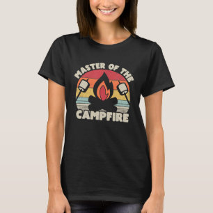 Camping Retro Style Master van het kampvuur 1 T-shirt
