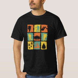 camping retro vibes, comping Vuren Vrienden T-shirt