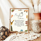 Camping ring spel zeg geen bruid poster