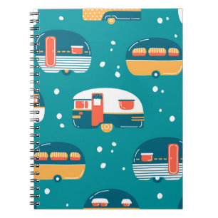 Camping Road Trip, Happy Camper, Funny camping, E Notitieboek