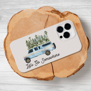 Camping Road Trip Quote Laten we ergens heen gaan Case-Mate iPhone 14 Pro Max Hoesje
