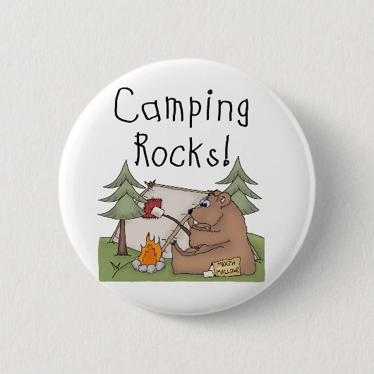 Camping Rocks Ronde Button 5,7 Cm (Voorkant)