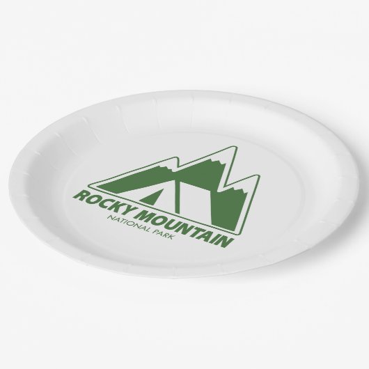 Camping Rocky Mountain Papieren Bordje (Gekanteld)