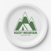 Camping Rocky Mountain Papieren Bordje (Voorkant)