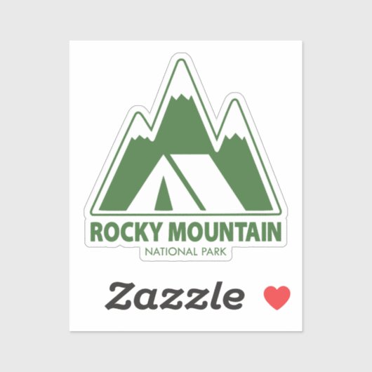 Camping Rocky Mountain Sticker (Vel)
