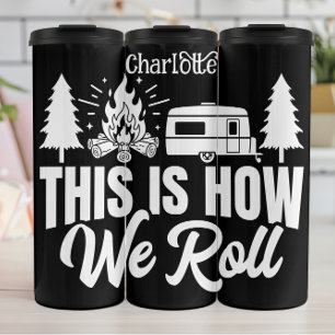 Camping Roll: Bonfire, Camper, Natuur's Way Thermosbeker