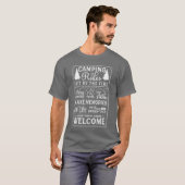 Camping Rules Camping Lover Campfire Adventure gif T-shirt (Voorkant volledig)