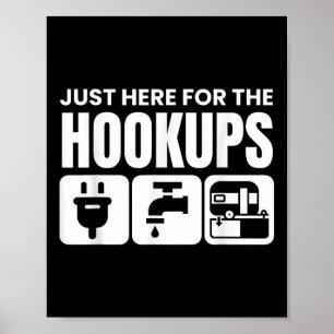 Camping Rv Caravan Motorhome hier voor de Hoo Poster