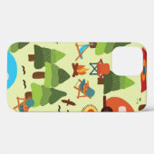 Camping scene - caravan, kampeerstoelen, vuurpleis Case-Mate iPhone case (Achterkant (horizontaal))