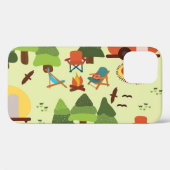 Camping scene, naadloos  patroon Case-Mate iPhone case (Achterkant (horizontaal))