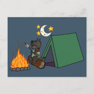 Camping Scottie - Brindle Briefkaart