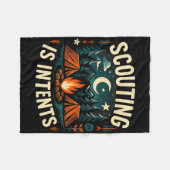 Camping Scouting Is Intents Scout Camper Fleece Deken (Voorkant (Horizontaal))