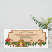 Camping Scouts Anniversaire Fête Invitation (Debout devant)