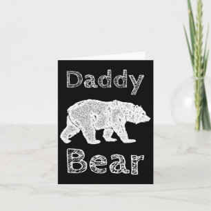 Camping-shirts voor mannen Funny Daddy Bear T-shir Kaart