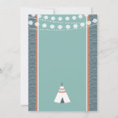 Camping Sleepover Boy Anniversaire Invitation (Dos)