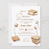 Camping S'more Fun Baby shower Kaart (Voorkant)