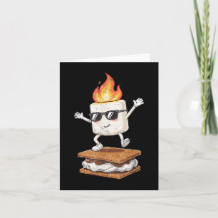 Camping Smore Marshmallow Chocolade Schattigee Dan Kaart