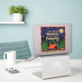 Camping Souvenirs mignon Tente Inspirivity Sticker (Ordinateur portable sur le bureau)