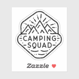 Camping squad matching zomerkamp sticker