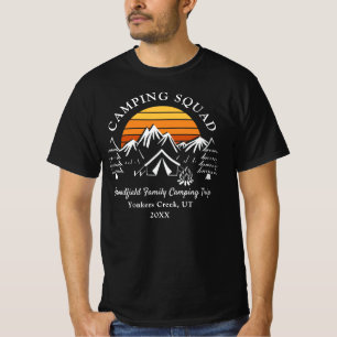 Camping Squad Moderne Familie Matching Papa T-shirt
