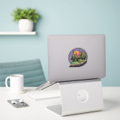 Camping Sticker Paysage (Ordinateur portable sur le bureau)