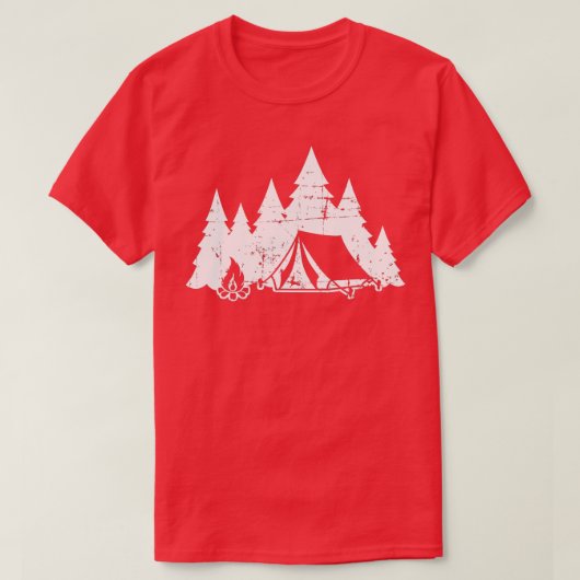 Camping  t-shirt (Design voorkant)