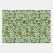 Camping Tent Campfire Shotgun Pattern Inpakpapier Vel (Voorkant 2)