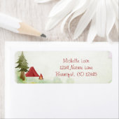 Camping Tent Campfire Wilderness Woodland Adres Etiket (Insitu)