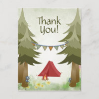 Camping Tent Kampvuur Bomen Woodland Dank u