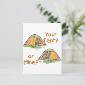 Camping Tents Briefkaart (Staand voorkant)