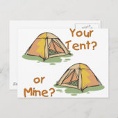 Camping Tents Briefkaart (Voorkant / Achterkant)