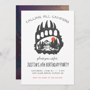 Camping Thaise Uitnodiging