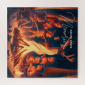 Camping thema kunst | Het maken van S'mores Legpuzzel (Horizontaal)