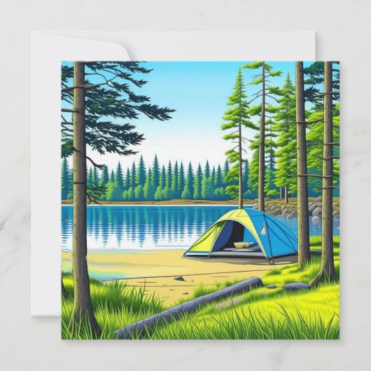 Camping Theme Tent in de Bossen (Voorkant)